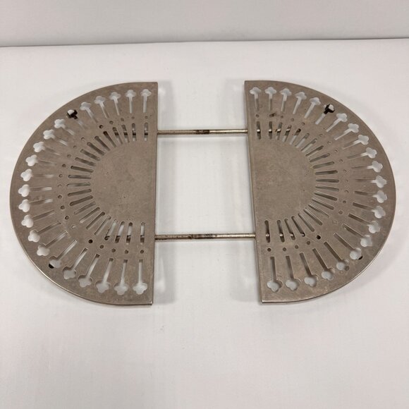 Vintage Kitchen Trivet Hot Plate Folding Aluminum Expandable Counter MCM Decor - Picture 5 of 11